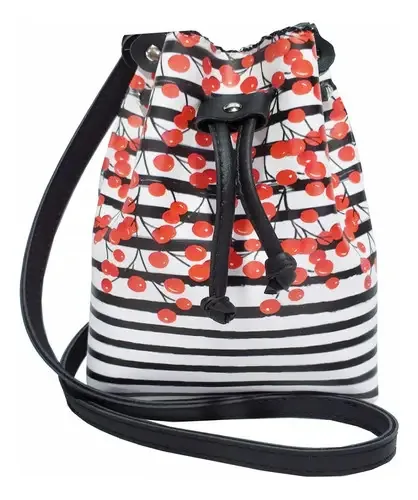Bolsa Saco Infantil Magicc Estampado Alças Pretas Material Sintético