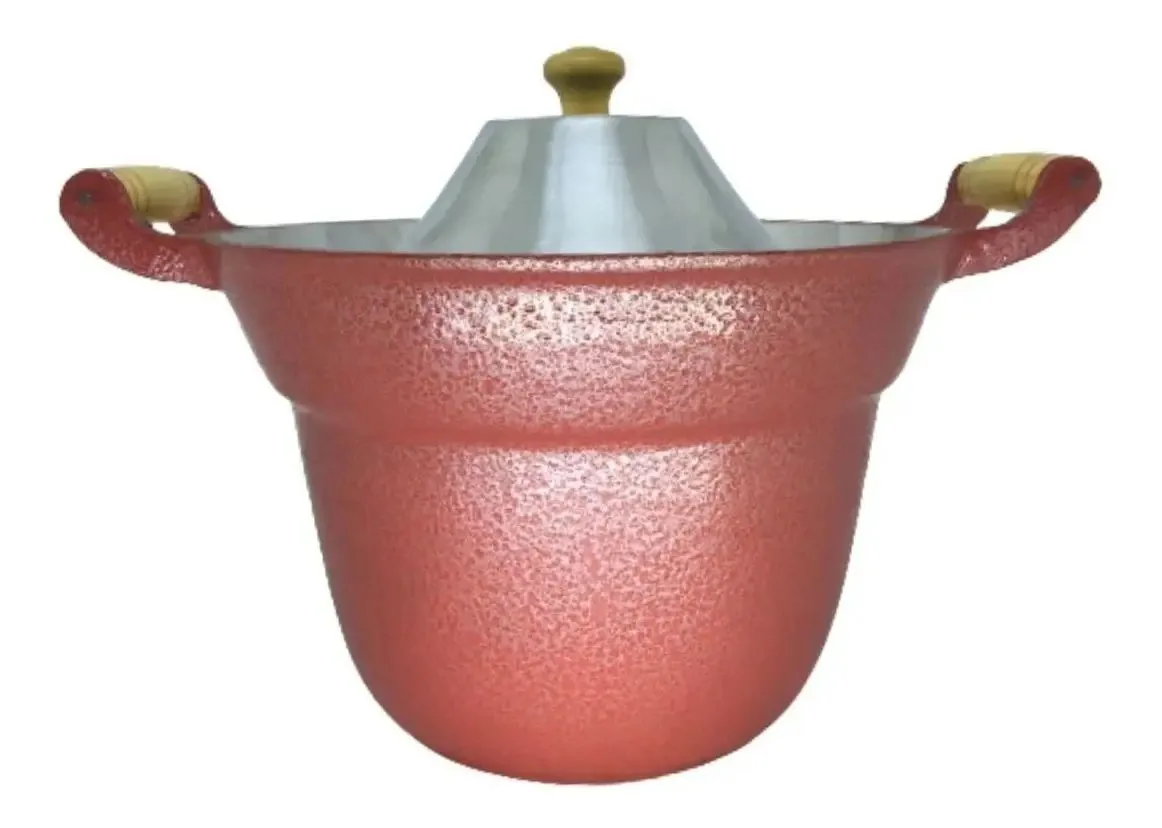 Fervedor Leiteira Inderramavel Alumínio Craqueado 5 Litros Cor Vermelho