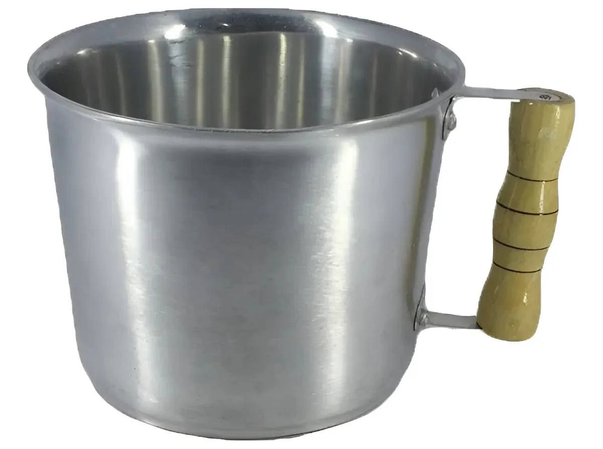 Caneca Leiteira Diviforte Alumínio Polido 2L 16cm Diâmetro