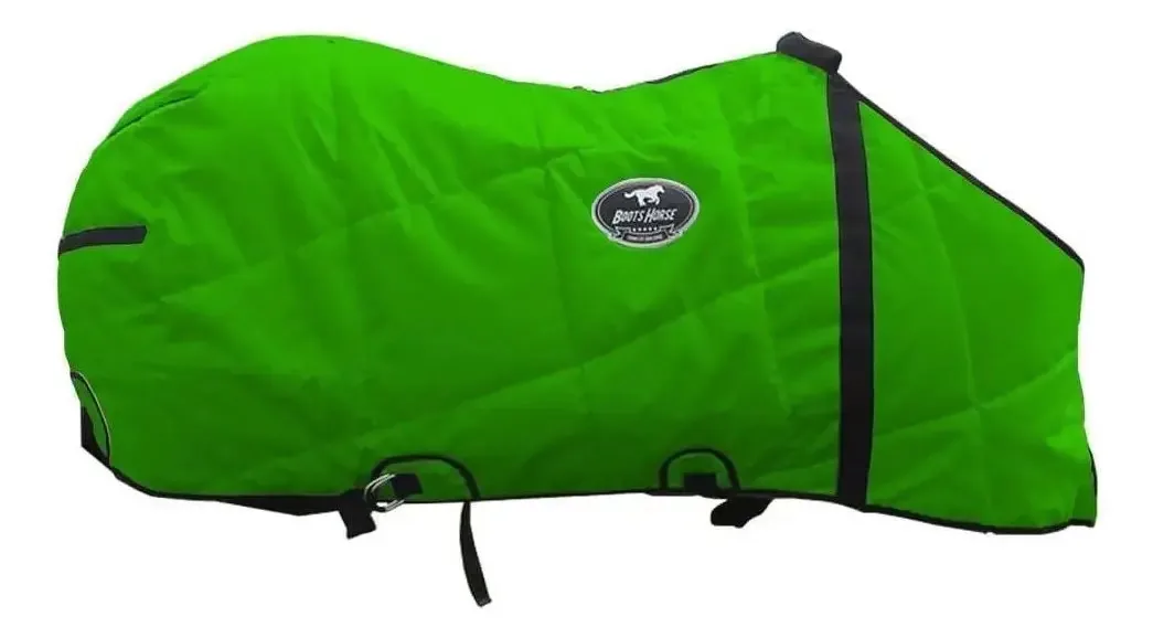 Capa De Frio E Chuva Para Cavalos Boots Horse Cor Verde Limão