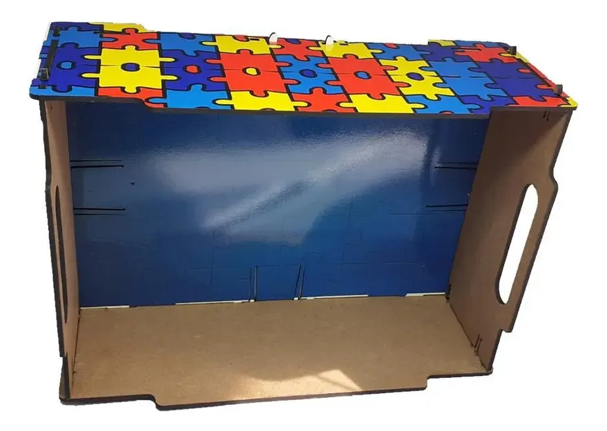 2 Caixas Empilháveis Organizadoras De Brinquedos Autistas