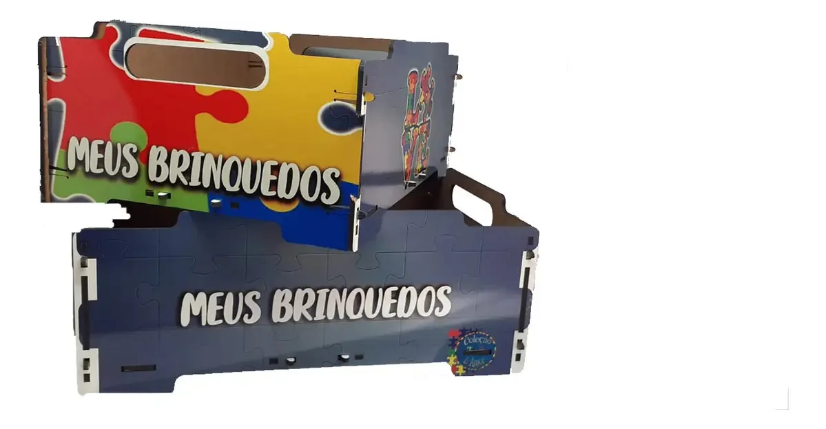 2 Caixas Empilhaveis Decorativas A3 Brinquedos Para Autistas