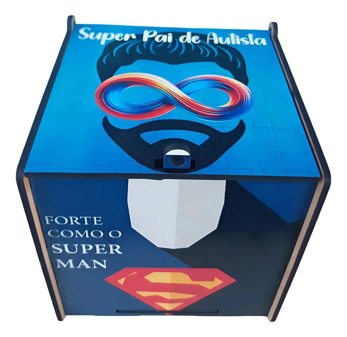Caixa Presente Pai Herói De Autista