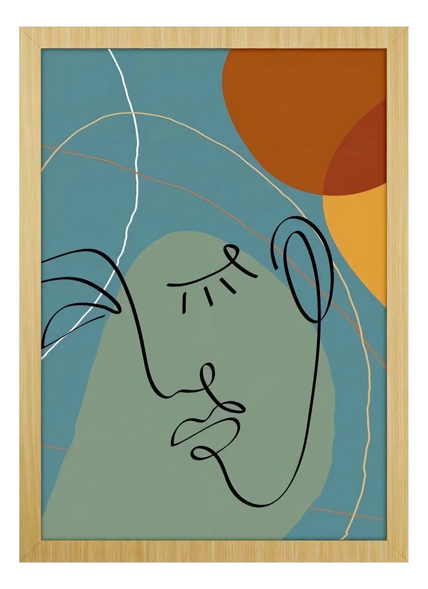 Quadro Orgânico Com Vidro 50x70cm Belchior