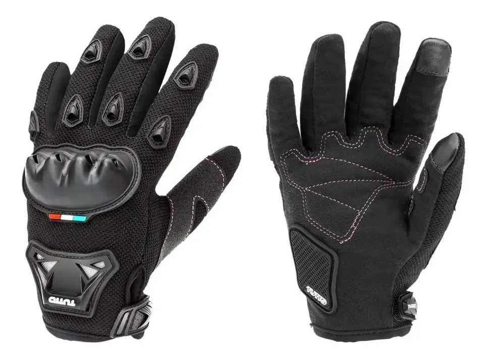 Luvas para Motociclistas Tutto Ceci Feminina com Protetor de Nós GG