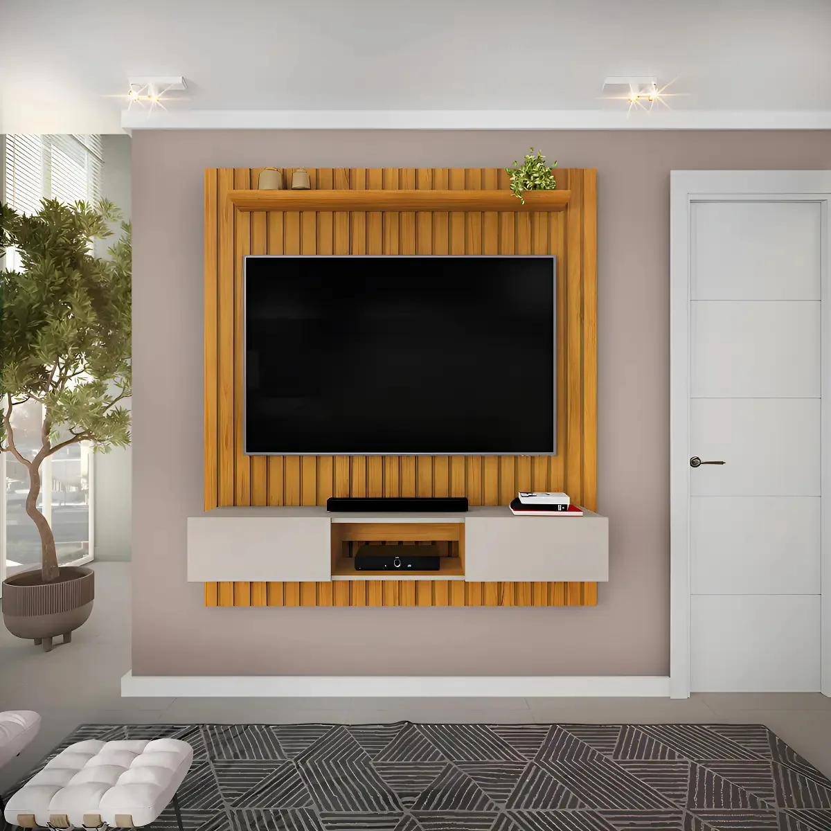 Painel Dj Móveis 31435.257 Para Tv Até 65 De Mdp E Mdf