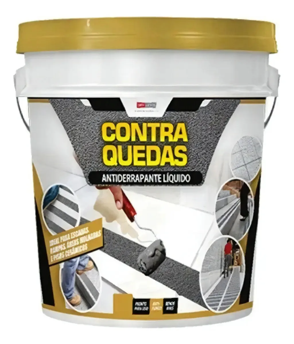 Antiderrapante Liquido Contra Quedas Amarelo Demarcação 1kg