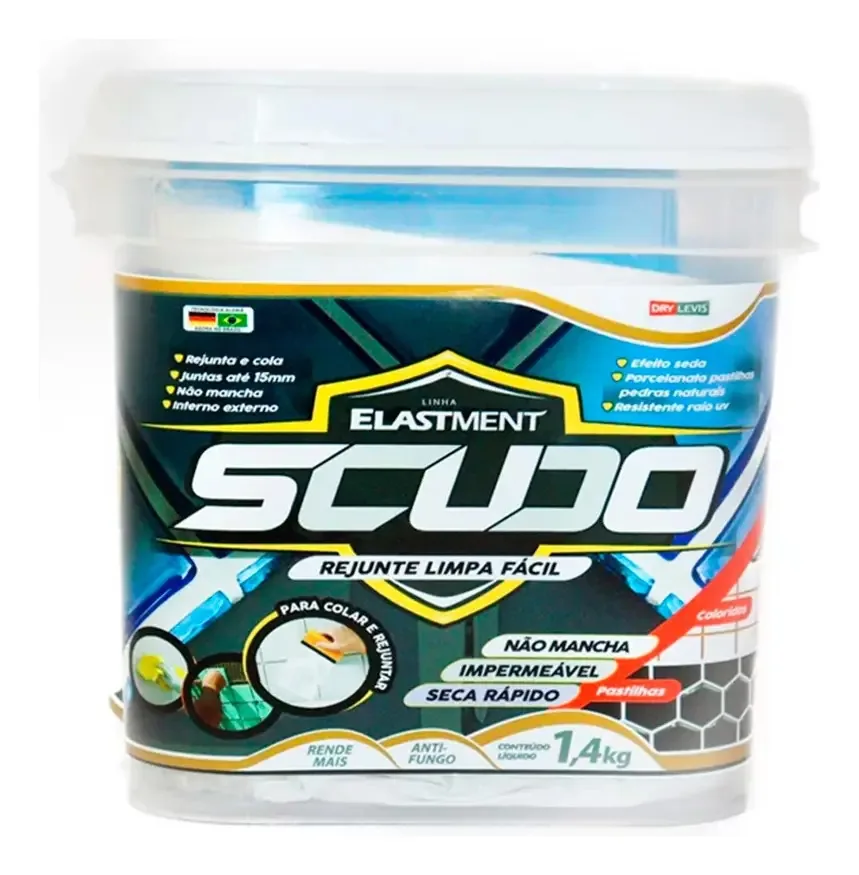 Rejunte Epóxi Branco Scudo Impermeável Para Piscina e Pisos 1.4kg
