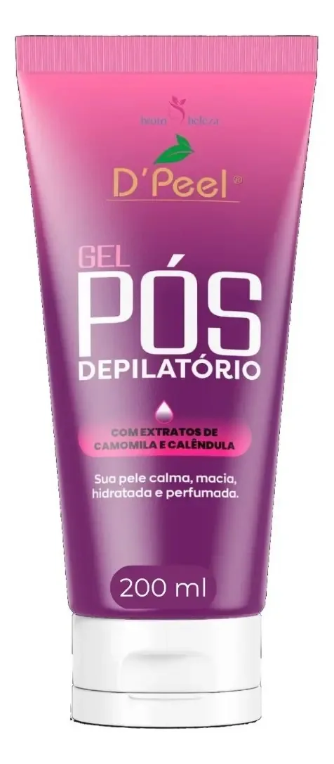 Gel Para Pós Depilação Com Cera Hidrossolúvel 200ml