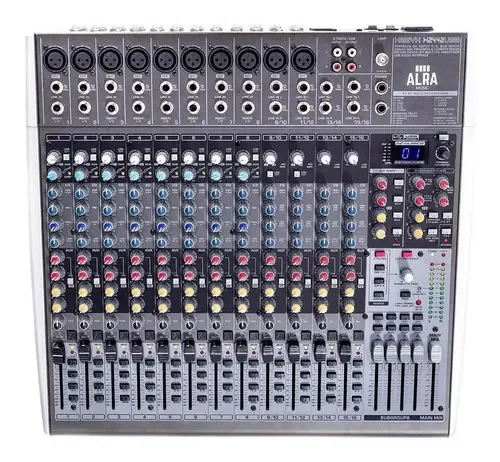 Mesa De Som Alra Music Mixer X2442 Usb 24 Canais