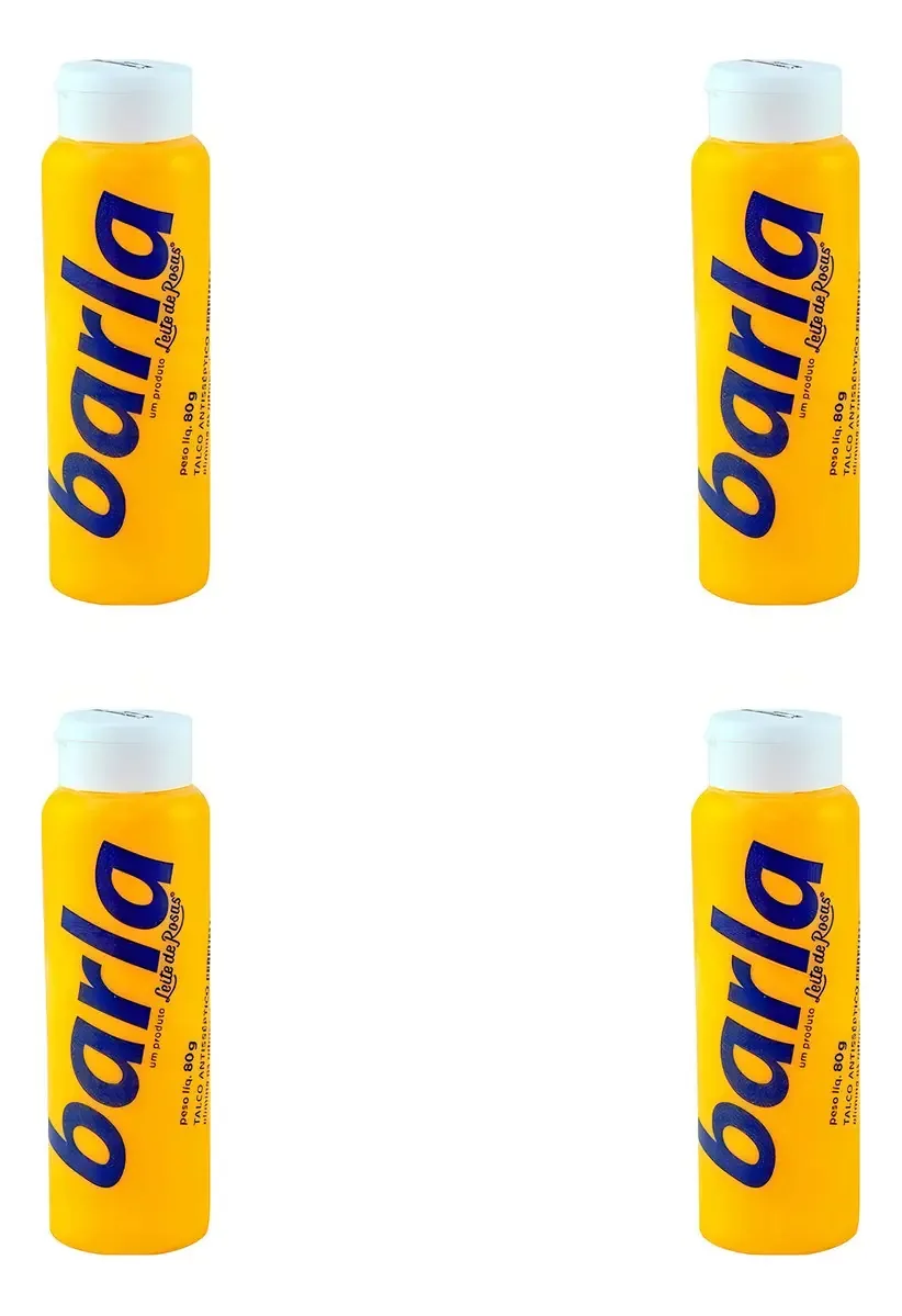 Kit 4 Und Talco Barla Antisséptico 80g
