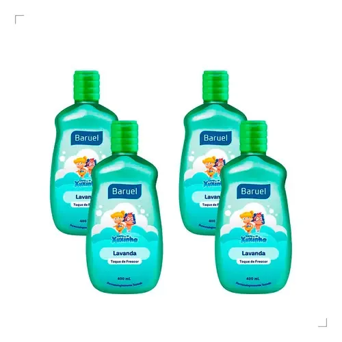 Kit 4 Perfume Baruel Turma Da Xuxinha Lavanda Frescor 400ml