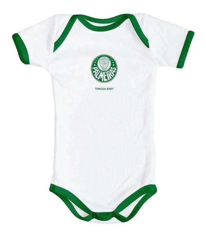 Body Palmeiras Branco Torcida Baby Tamanho Rn