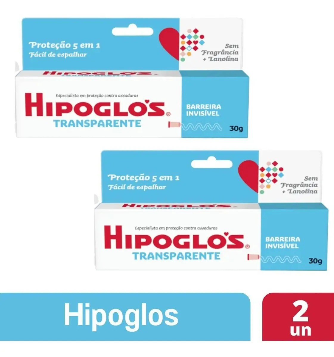 Creme Hipoglós Preventivo Assaduras Transparente 30gr C/ 2