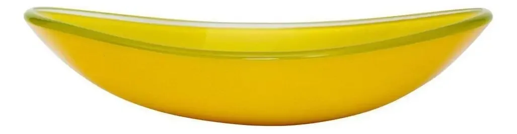Cuba De Vidro Oval Canoa Para Banheiros Lavabos 47,5 Cm