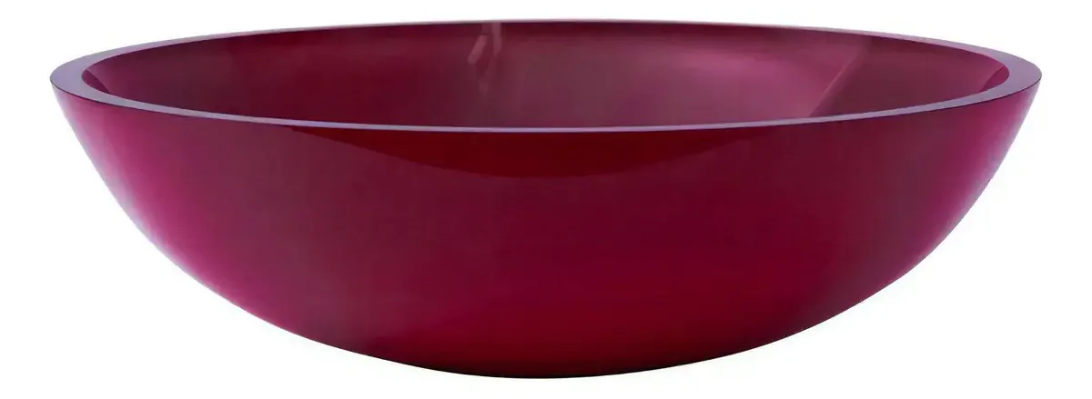 Cuba Para Banheiro De Vidro 42 Cm Rosa