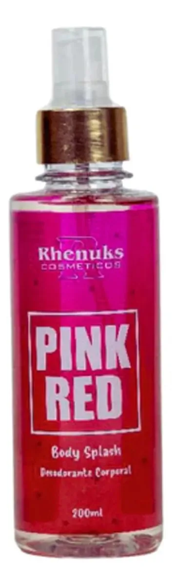 Desodorante em spray Rhenuks Cosméticos Spray pink red