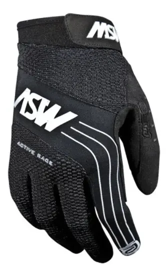 Luva Bike Ciclismo Asw Active Preto Cinza Bicicleta Tamanho Gg