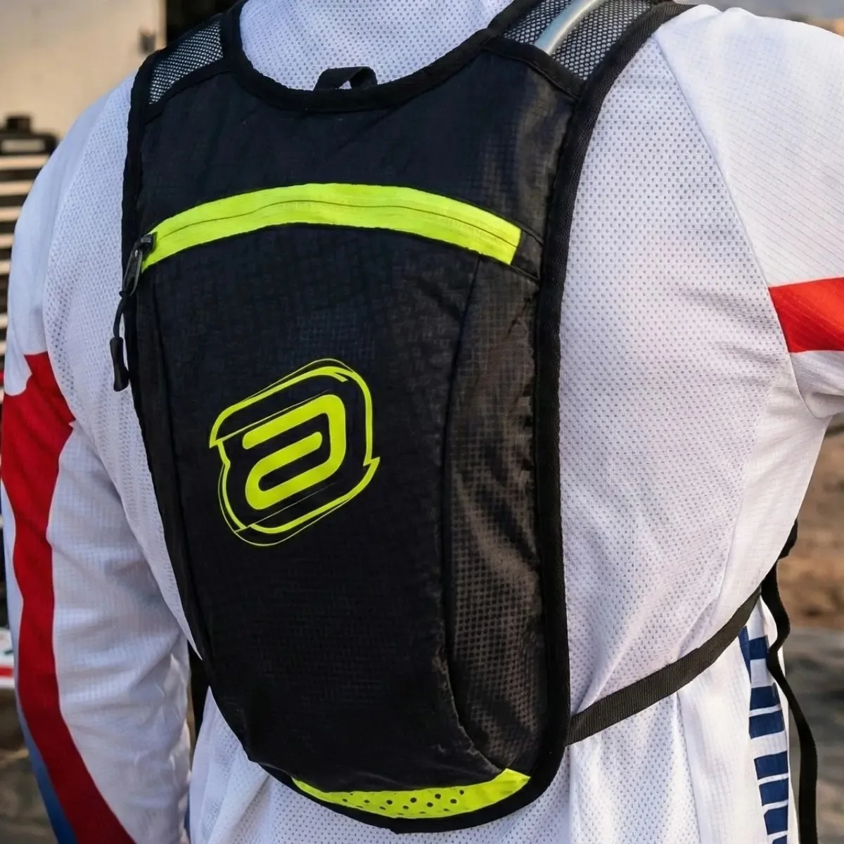 Mochila Bolsa Hidratação Asw Race 2.0 2l Preto Amarelo