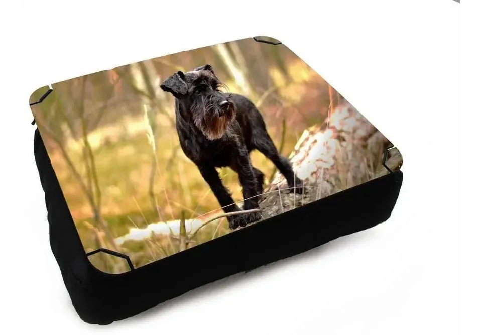 Almofada Bandeja Notebook Laptop Personalizado Schnauzer