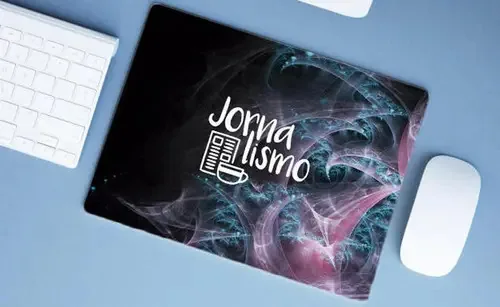 Mouse Pad Emborrachado Personalizado Grande Jornalismo