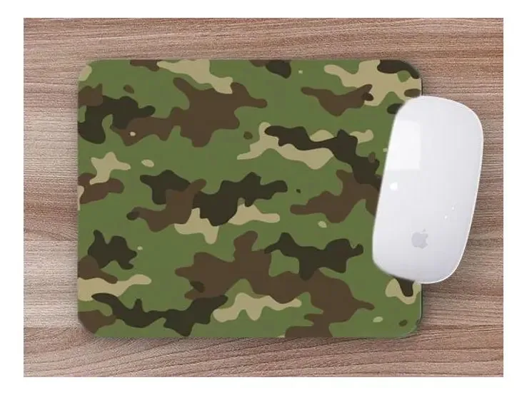 Mouse Pad Emborrachado Personalizado Camuflado