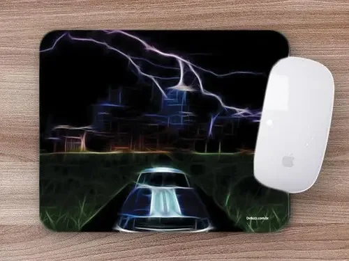 Mouse Pad Emborrachado Carro Tunado Tunnig Raios Azul
