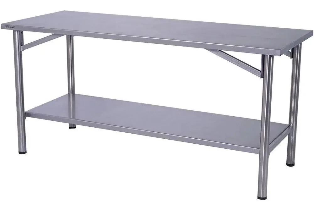 Mesa Manipulação Inox 120x70cm Benfati Tb 2 Paneleiro Liso