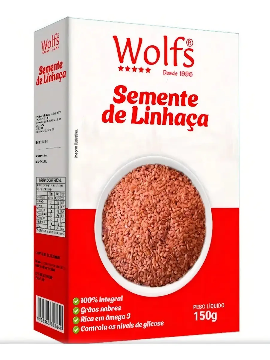 Semente De Linhaça 150g Wolfs