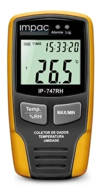 Datalogger Temperatura E Umidade Ip-747 Impac