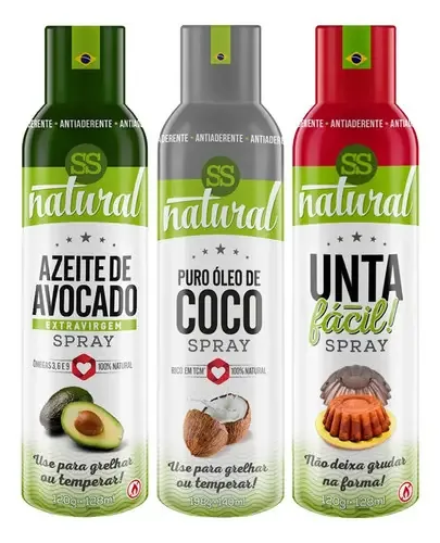 Kit 3 Unid. Spray - Cozinhar E Temperar - Ss Natural