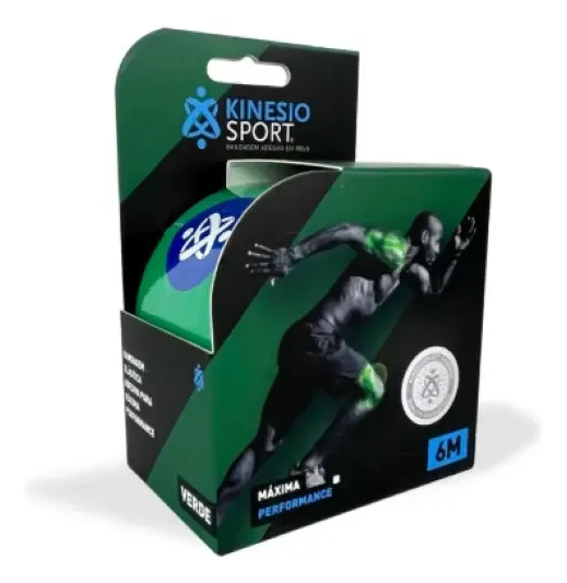 Fita Kinesiosport Verde 6m Máxima Performance Kinesio Taping