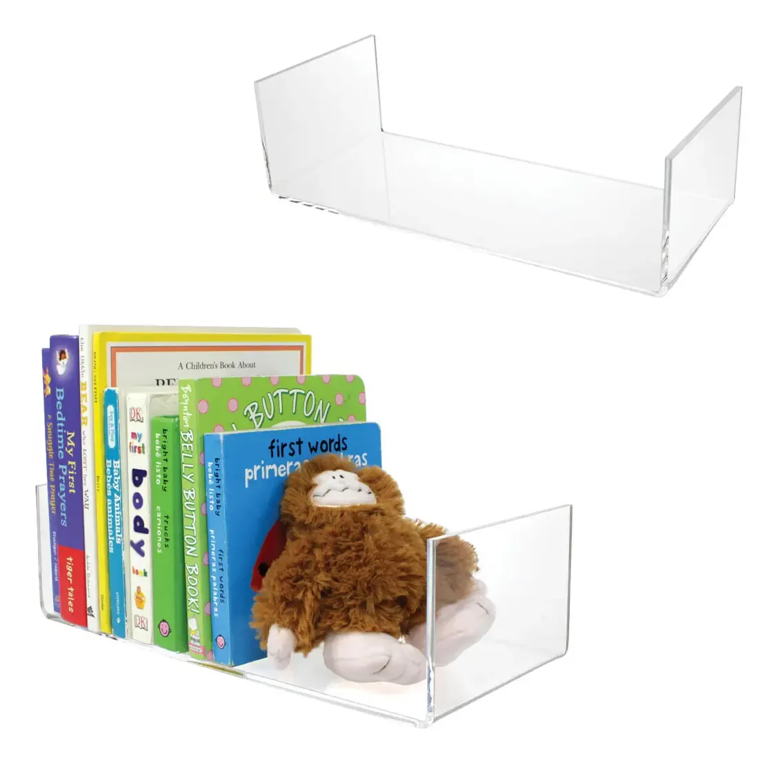 Apoio Para Livros Carth Aparador Acrílico Cristal 28x15x10cm