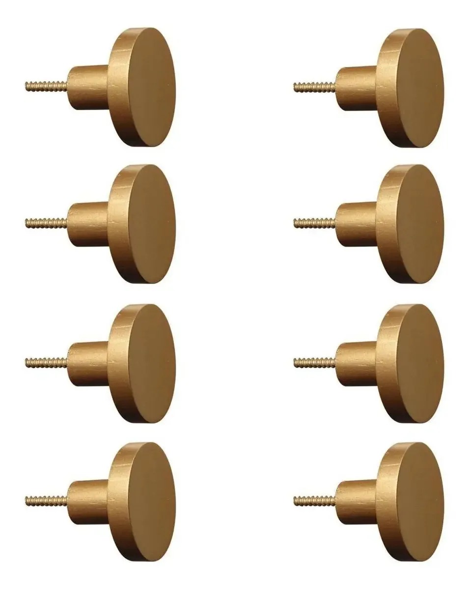 8 Cabideiros Para Loja Gancho De Bolsa De Parede 5cm-dourado