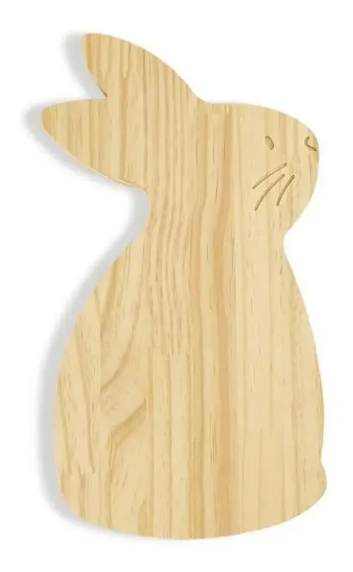 Tabua De Frios Para Mesa Posta Coelho De Páscoa 24x14cm