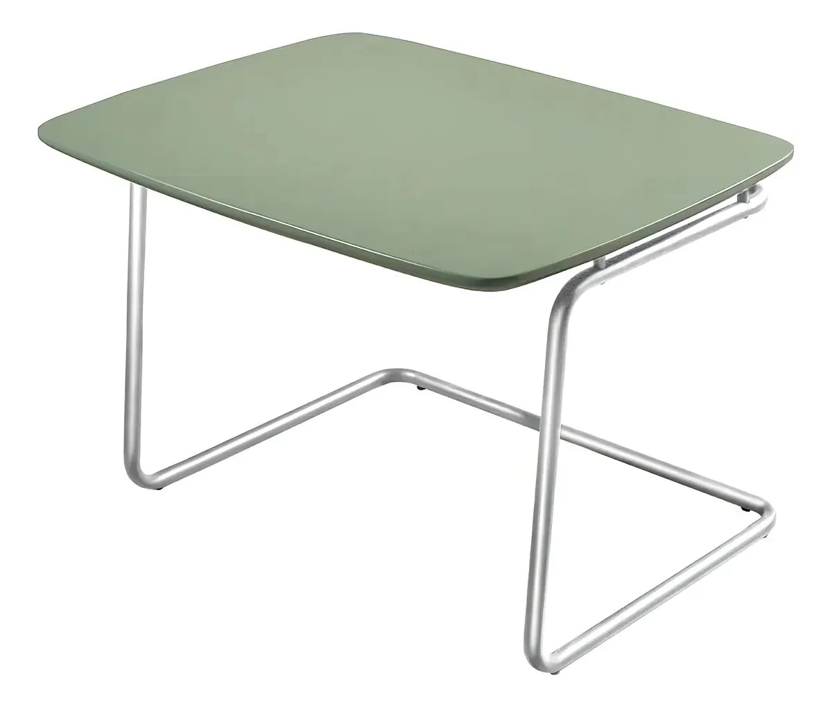 Mesa Auxiliar Industrial Em Aço - Mdf - Ébano - 34x50x36 Cm