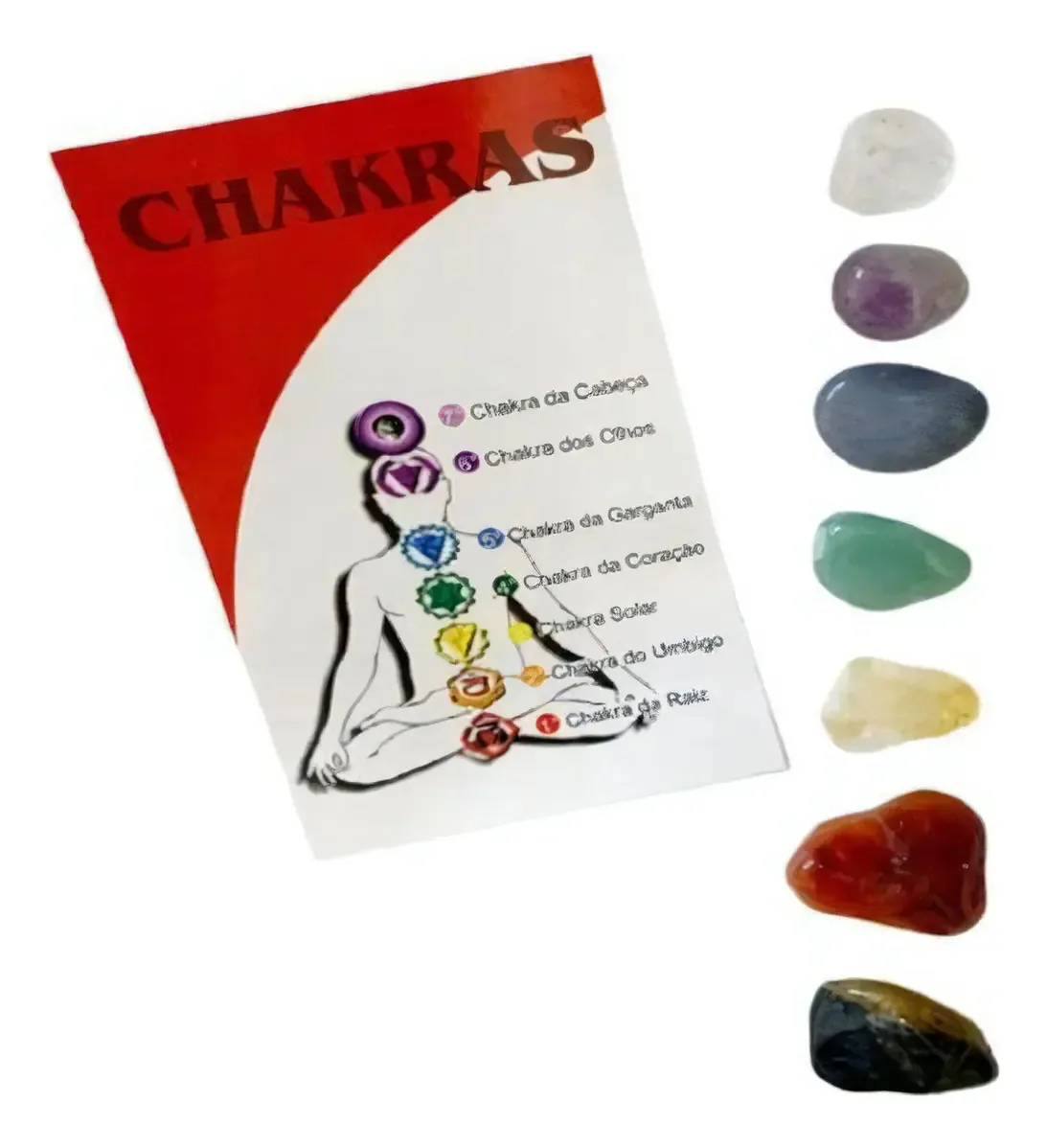 Kit De Cristais 7 Chakras Rolados – Cristais Naturais