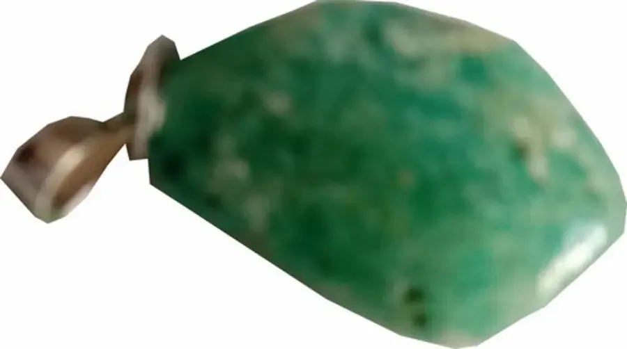 Pingente Pedra Rolada Amazonita Semi Preciosa 001
