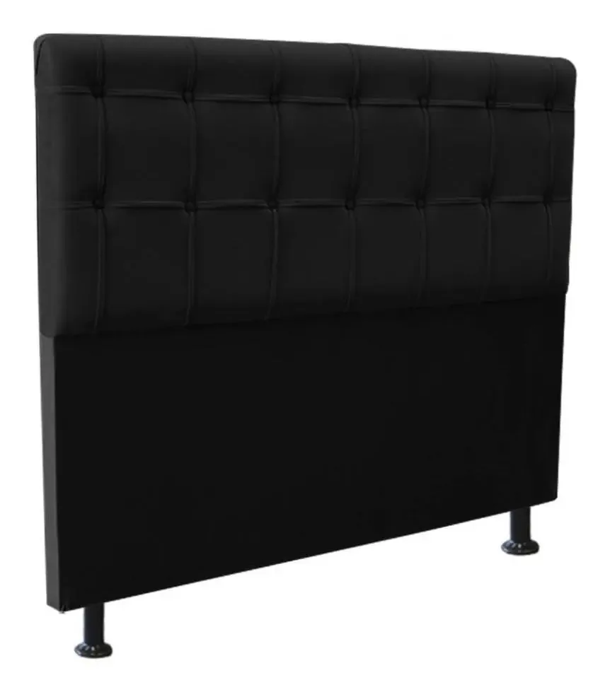 Cabeceira Mel Solteiro 100cm Preto