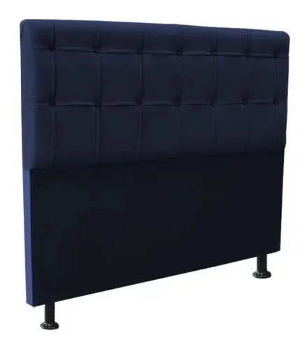 Cabeceira Mel Solteiro 100cm Azul Marinho