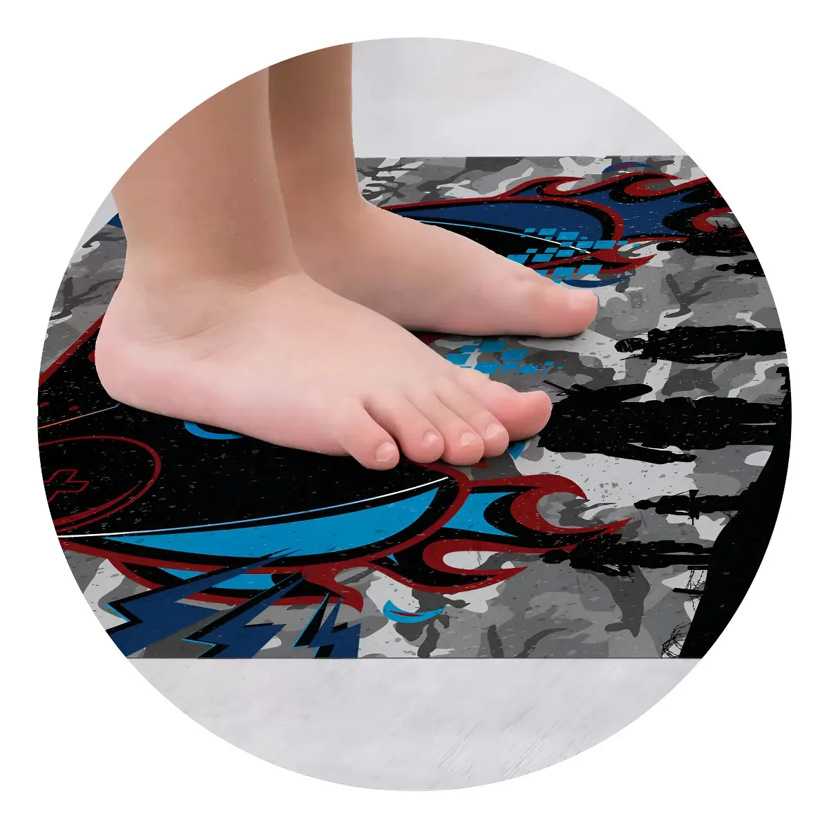 Adesivo Antiderrapante Banheiro Videogame Infantil 50x45cm