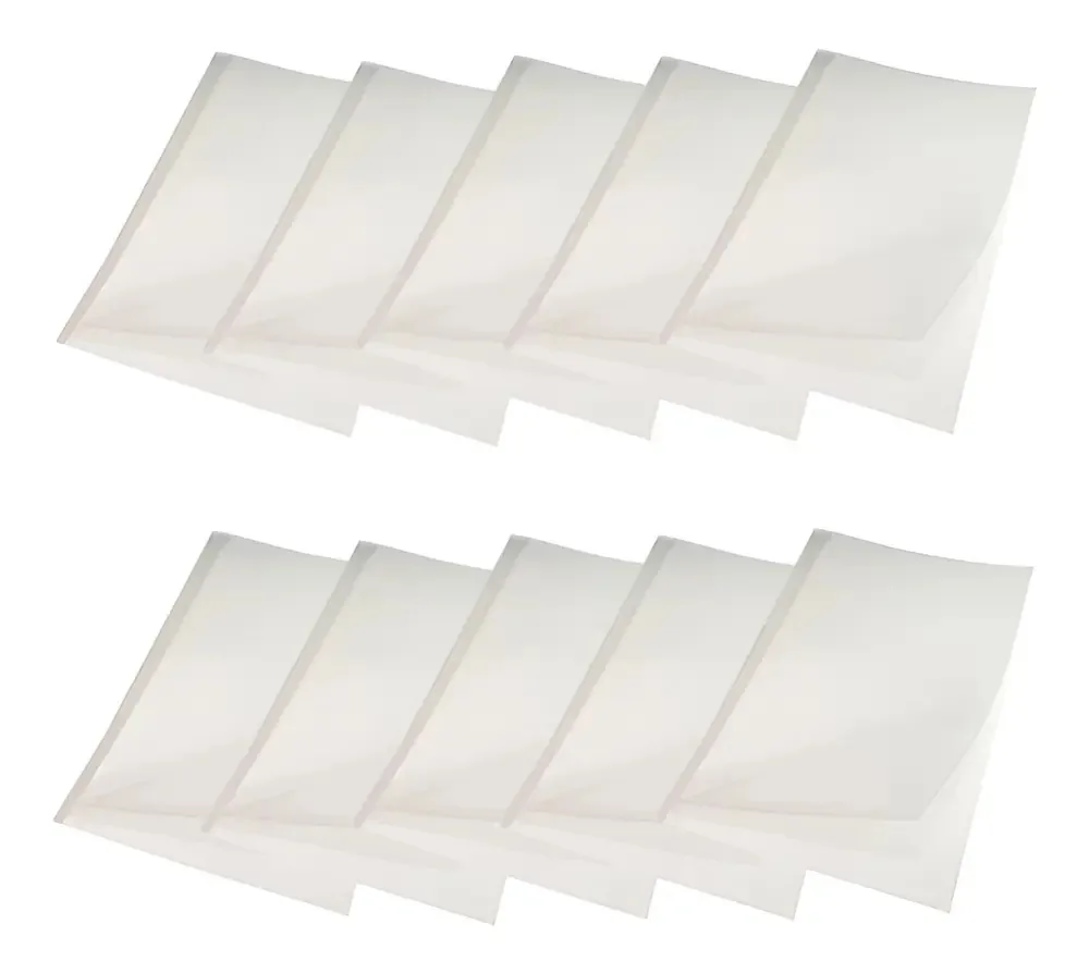 Kit 30 Capas para Encadernação Térmica A4 Branco de Papel e Acetato Ibacemil