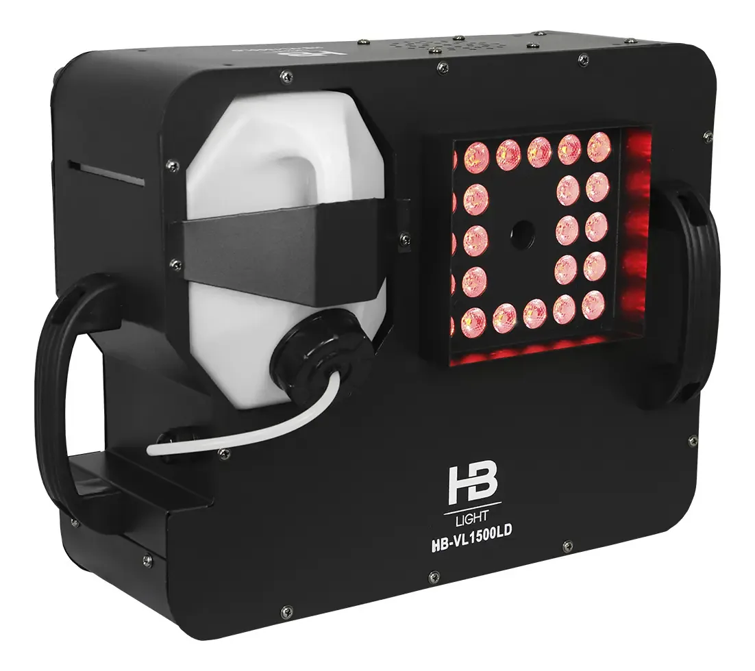 Maquina Fumaça 1500w Vertical 23 Led Rgb 3in1 Cor Preto