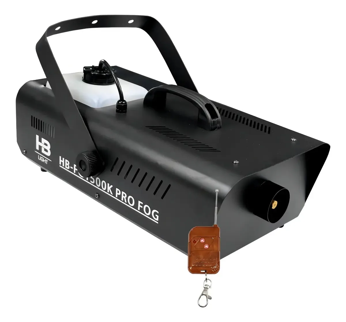 Máquina de Fumaça HB Light 1500W DMX Controle Sem Fio Preto