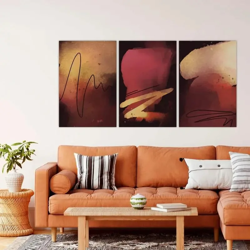 Quadros Decorativos Kit 3 - Decorativos Abstratos