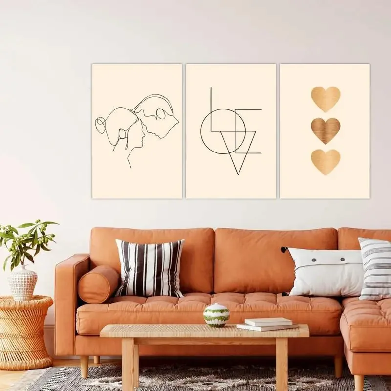 Quadros Decorativos Kit 3 - Love