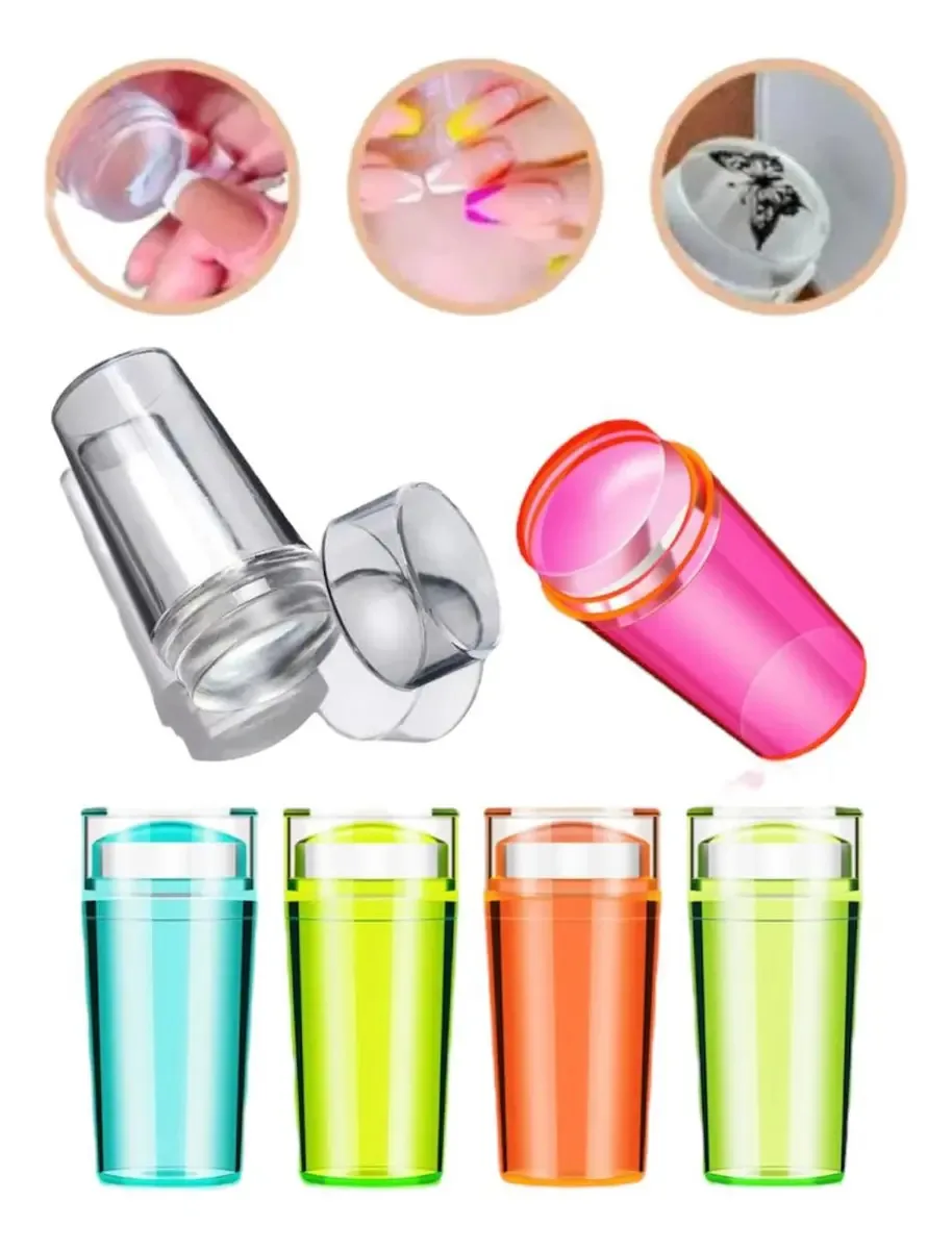 Carimbo Francesinha Silicone Conceito Beleza Unhas Decoração Fácil