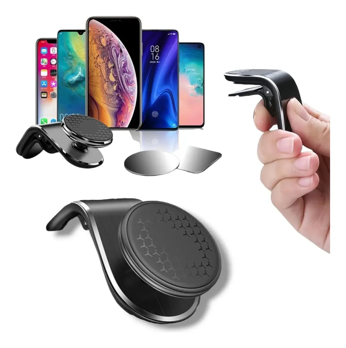 Suporte Magnético Para Celular Preto