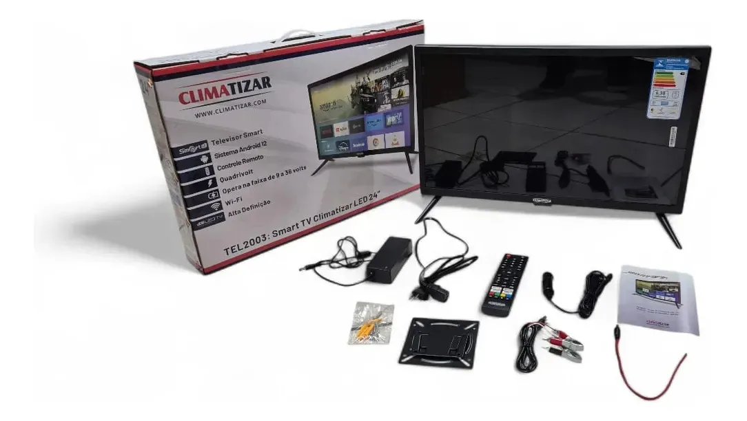 Televisor Smart Tv Automotiva Climatizar 24 Polegadas 24v