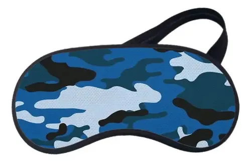 Mascara De Dormir Camuflagem Azul